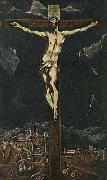 GRECO, El Christ in Agony on the Cross painting